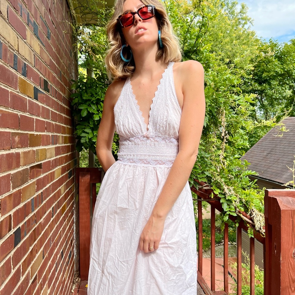 Miss Dior 80s Nightgown Lacey Dress - Picture 6 of 13